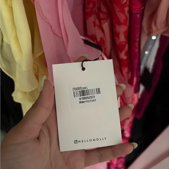 Hello Molly Pink Ruffle Dress - Picture 5 of 5